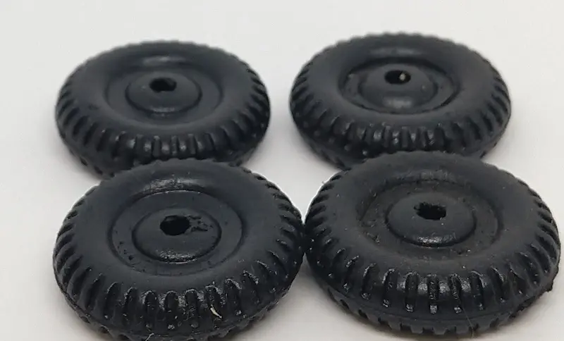Vintage Toy 7/8" Wheel Bakelite With Tread Detail. Single, Or Sets Your Choice. 2
