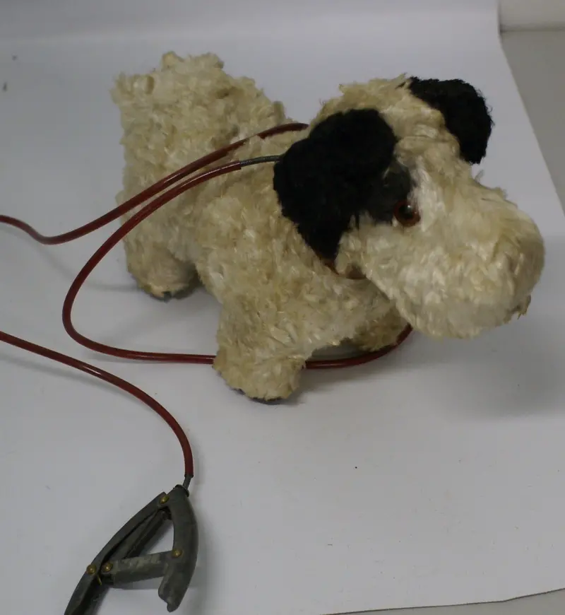 Vintage Toy Barking Puppy With Air Cord Controller.  Parts Only 1