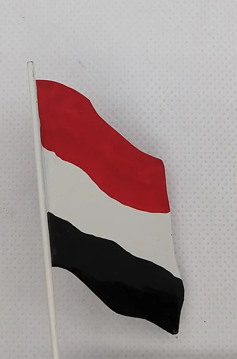 Vintage Toy Boat Flag 1-1/2" X 1-3/4" 1