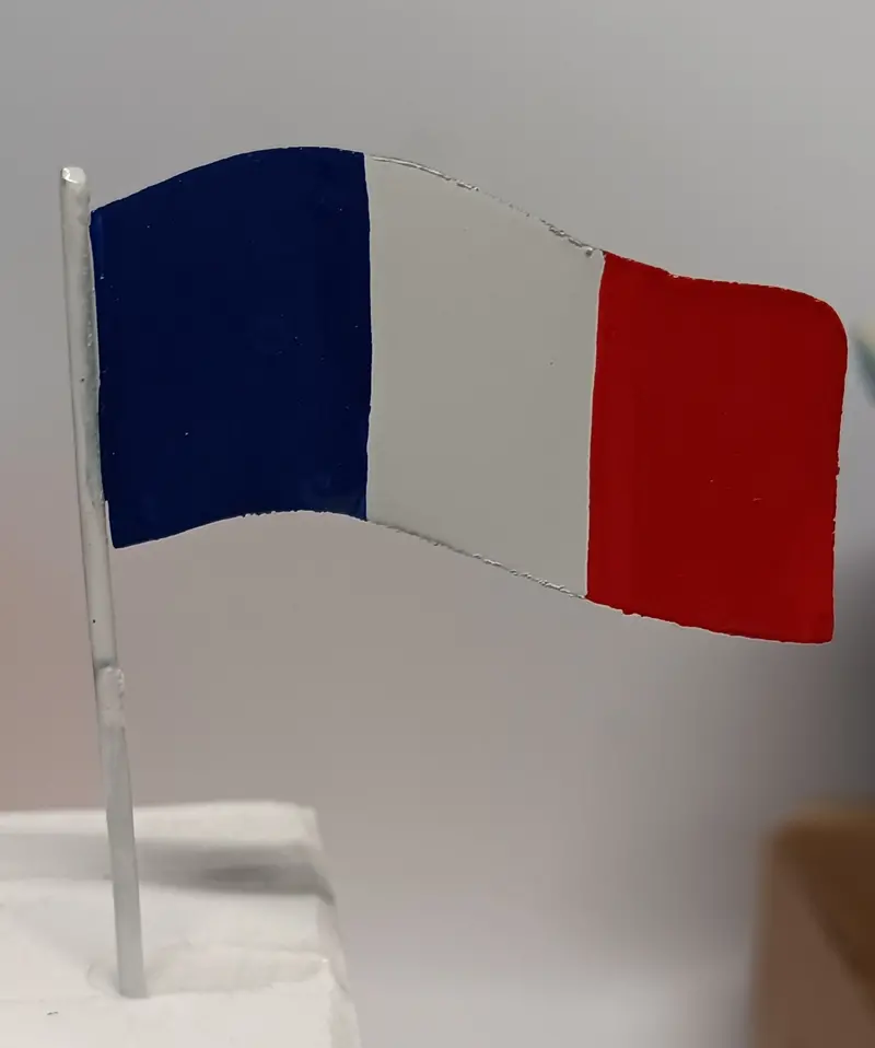 Vintage Toy Boat Flag 1-1/4" X 2-1/4" 1