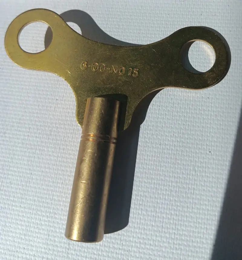 Vintage Toy Boat Key Metric Windup Key #15 Square Key 6Mm Or 2/8" 1