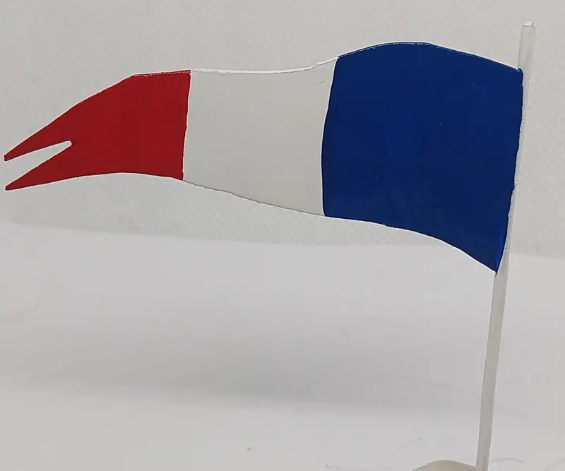 Vintage Toy Boat Pennant Flag 1" X 2-1/2" 1