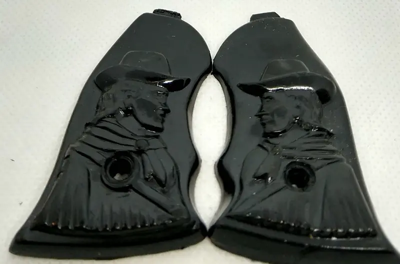 Vintage Toy Capgun Grips :  Kilgore Kit Carson Cowboy 1