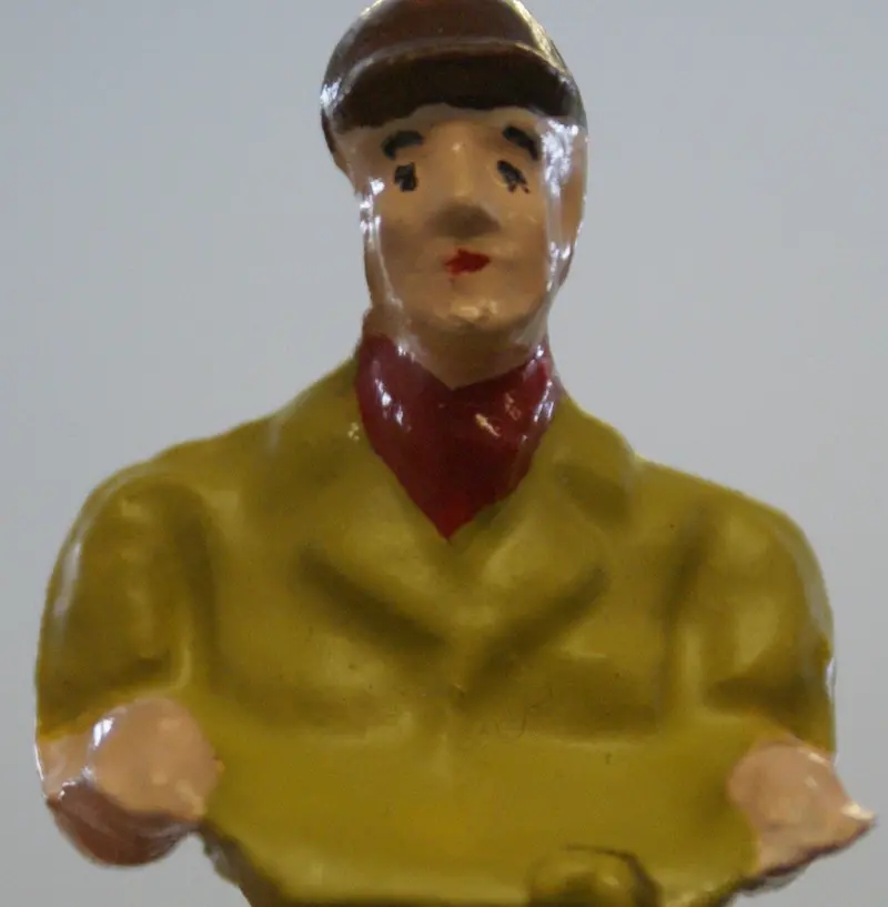 Vintage Toy Car Driver Plastic Composition 1