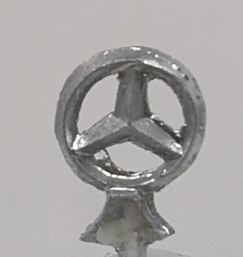 Vintage Toy Cars Mercedes Hood Ornament Star 5/16" 8Mm Dia.  : Aoshin, Bandai, Ichiko, Asahi 2
