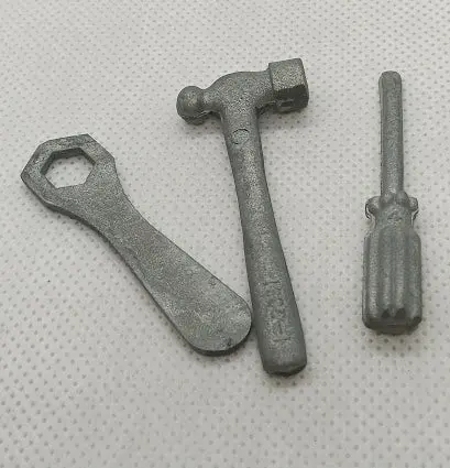 Vintage Toy Cast Toy Tool Set 2" Size 1