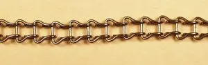Vintage Toy Chain.  Ladder Chain Is 3/8" (4  Links Per Inch) 1