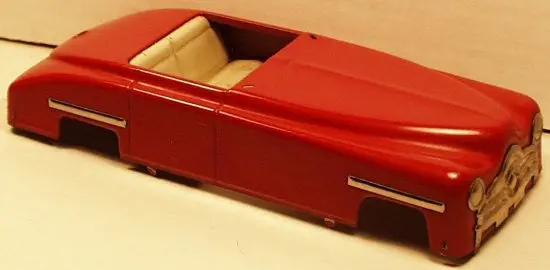 Vintage Toy Distler Car Body.  Distler Ford Red Distler 1