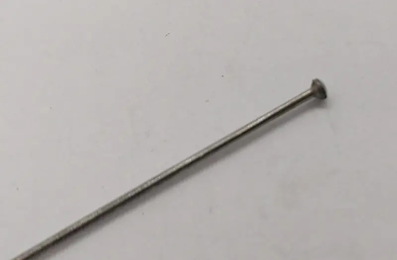 Vintage Toy Flag Steel Pole 2-1/2" In Length. 1
