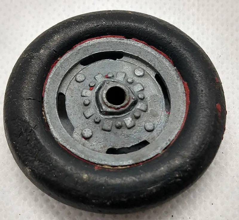 Vintage Toy German Car Or Truck Wheel.  1-5/8" X 5/16" Original Condition 1