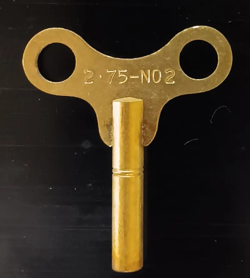 Vintage Toy Key : Brass Metric Square Key 2.75 1