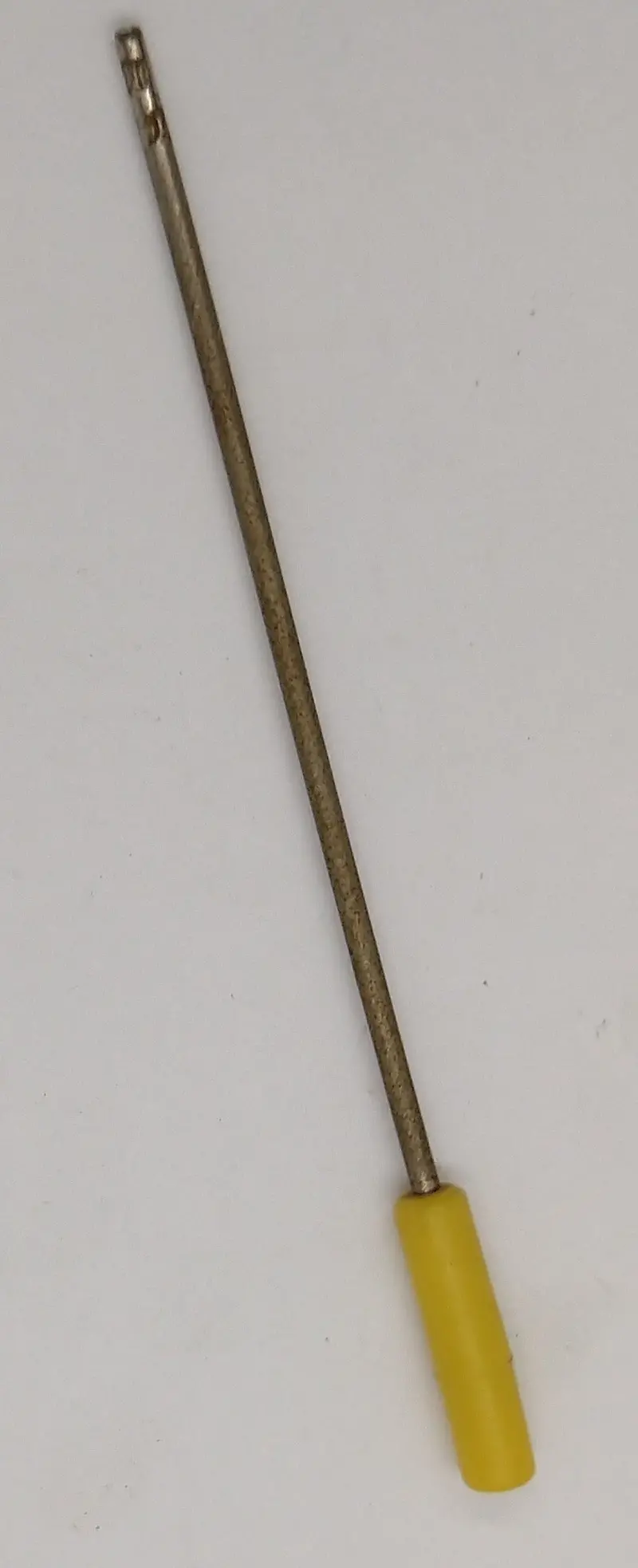 Vintage Toy Lever Rod With Yellow Plastic Handle 4.5" 1
