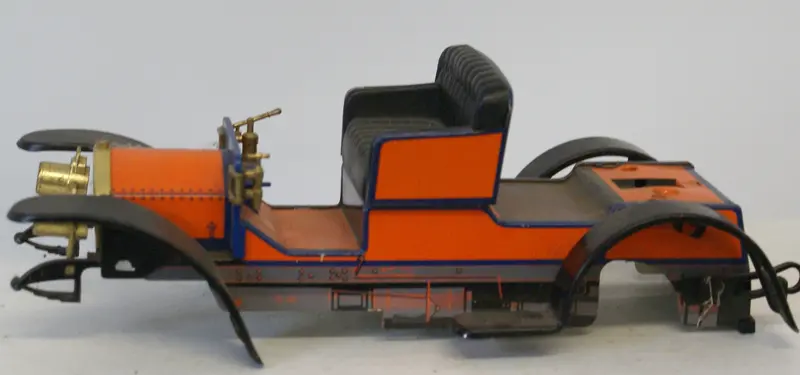 Vintage Toy Old Timer Car.  8" X 3-1/2" 1