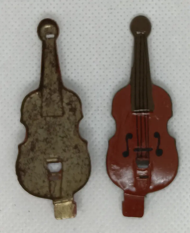 Vintage Toy Original Violin 2-1/2"  Bass Or Cello. 1