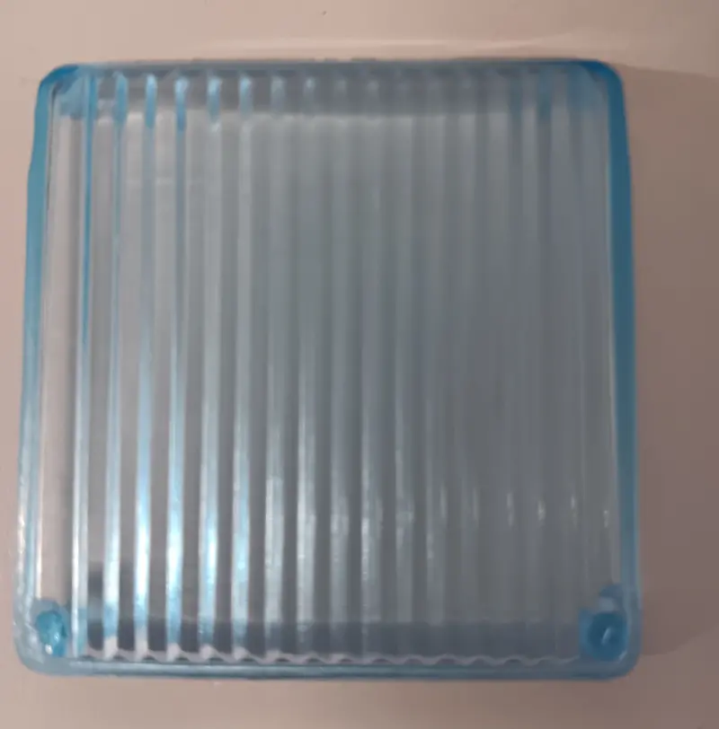 Vintage Toy Pom Pom Space Tank Blue Tinted Top Window 2
