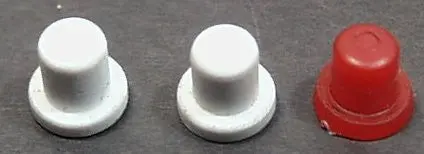 Vintage Toy Pom Pom Tank Remote Control Buttons. 1