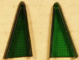 Vintage Toy Space Giant Flying Saucer Tail Fins Pair 1