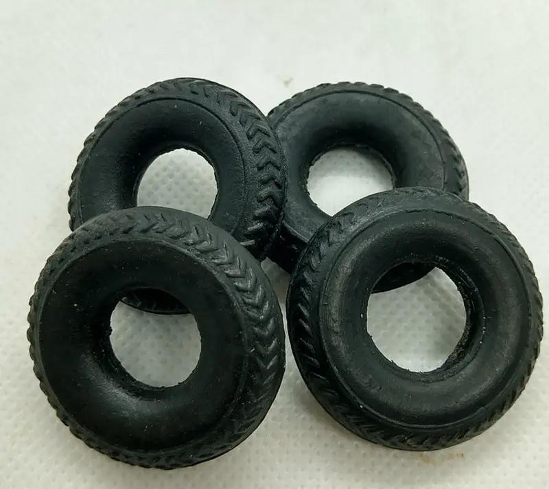 Vintage Toy Tire Old Store Stock 1-3/8" Toy Tires : Black Treaded Tires  Set Or Single Your Choice. 1