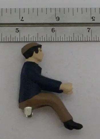 Vintage Toy Tractor Driver 2-1/2" 1