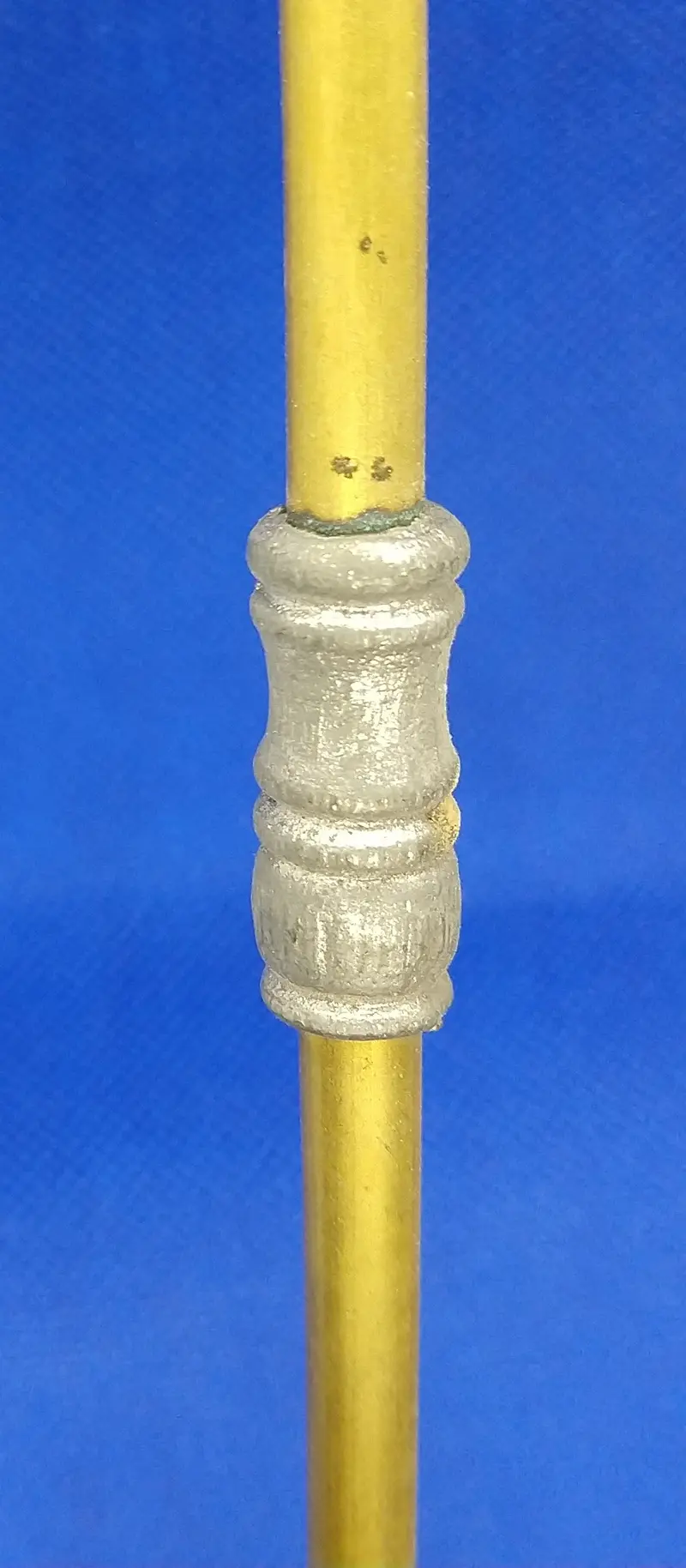 Vintage Toy Train Station Support Pole.  12" With Ornamental Detail. 1