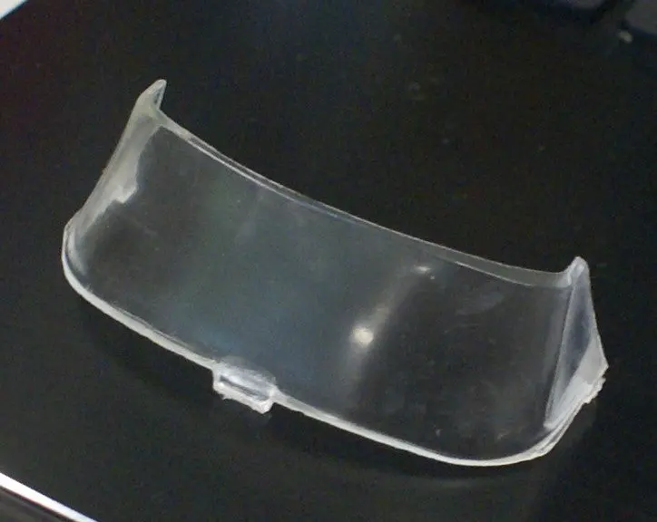 Vintage Toy Windshield ; 2-3/8X1-1/2" Plastic. 1