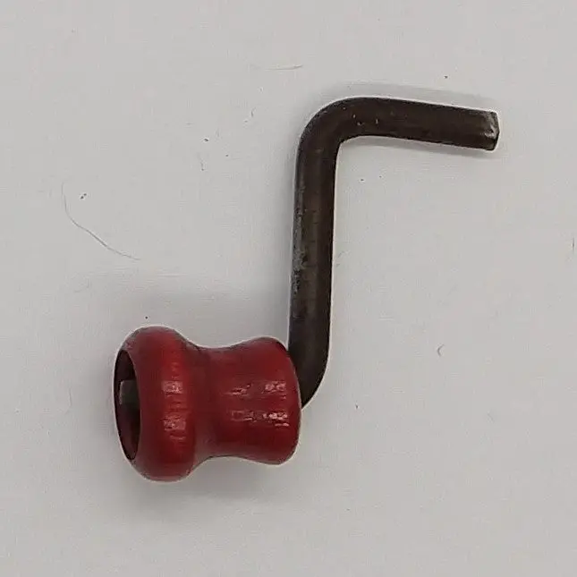 Vintage Toy Wooden Handle With Metal Support. 1/2" 1