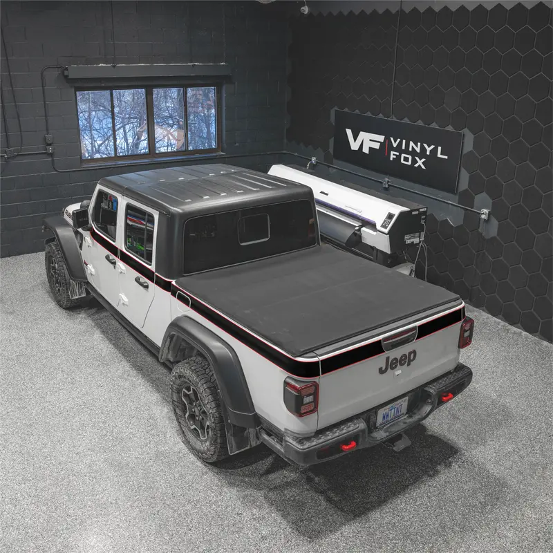 Vinyl Fox Upper Wrap-Around Stripe Vinyl Kit | '20- Current Jeep Jt Gladiator 1