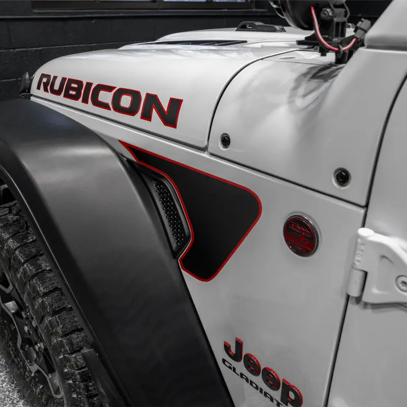 Vinyl Fox Vent Inlay Vinyl Kit | '20- Current Jeep Jt Gladiator 1