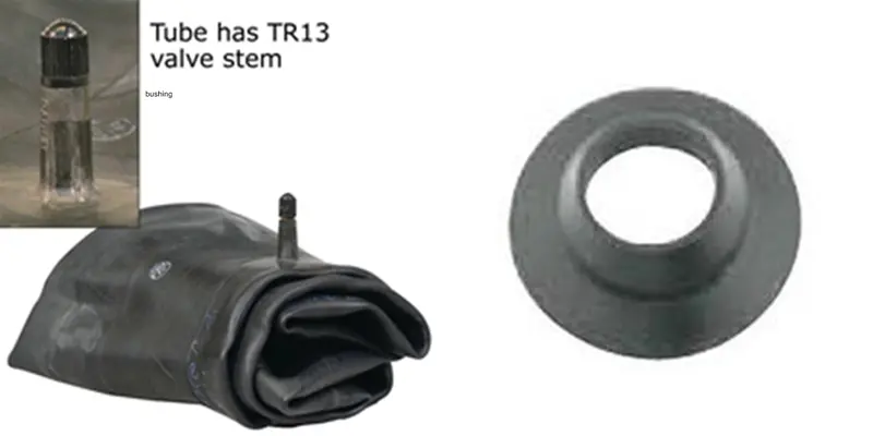 Volkswagen Vw Beetle Fr 15" Tire Inner Tube 5.60-15 6.00-15 155R15 165R15 + Bush 1