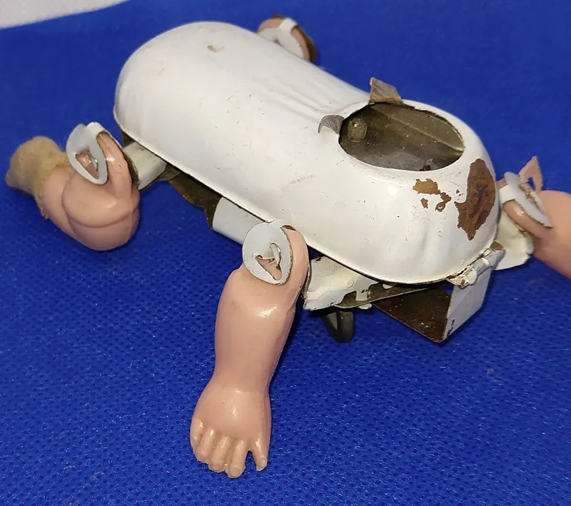 Walking Baby Toy Part.  Original Condition.  Windup Not Working. 1