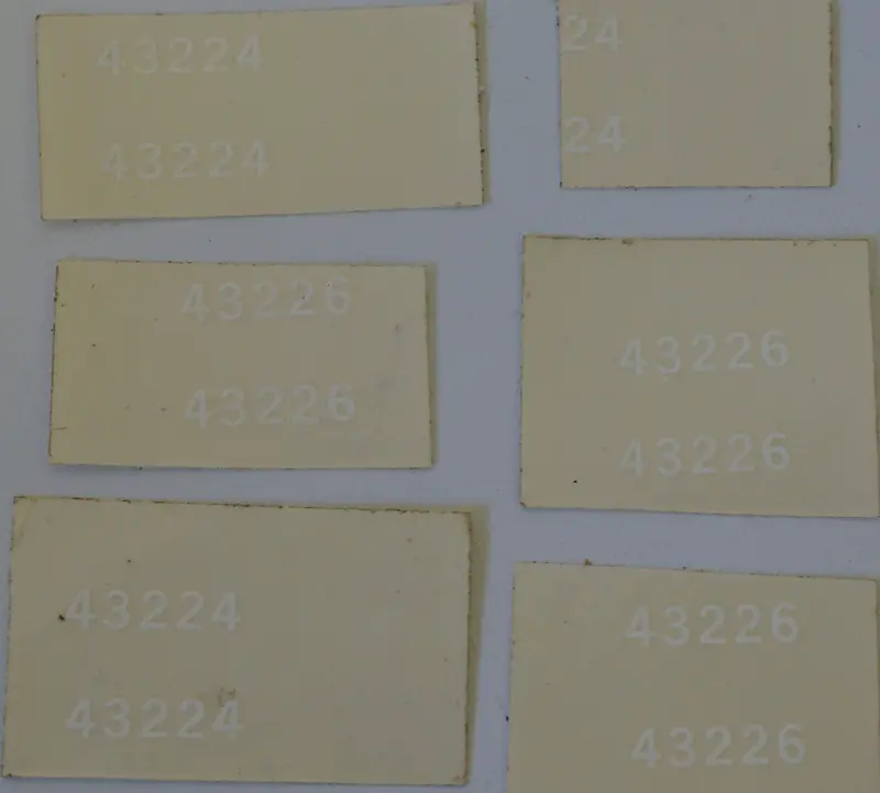 White Toy Train Numbers 43226 And 43224 1