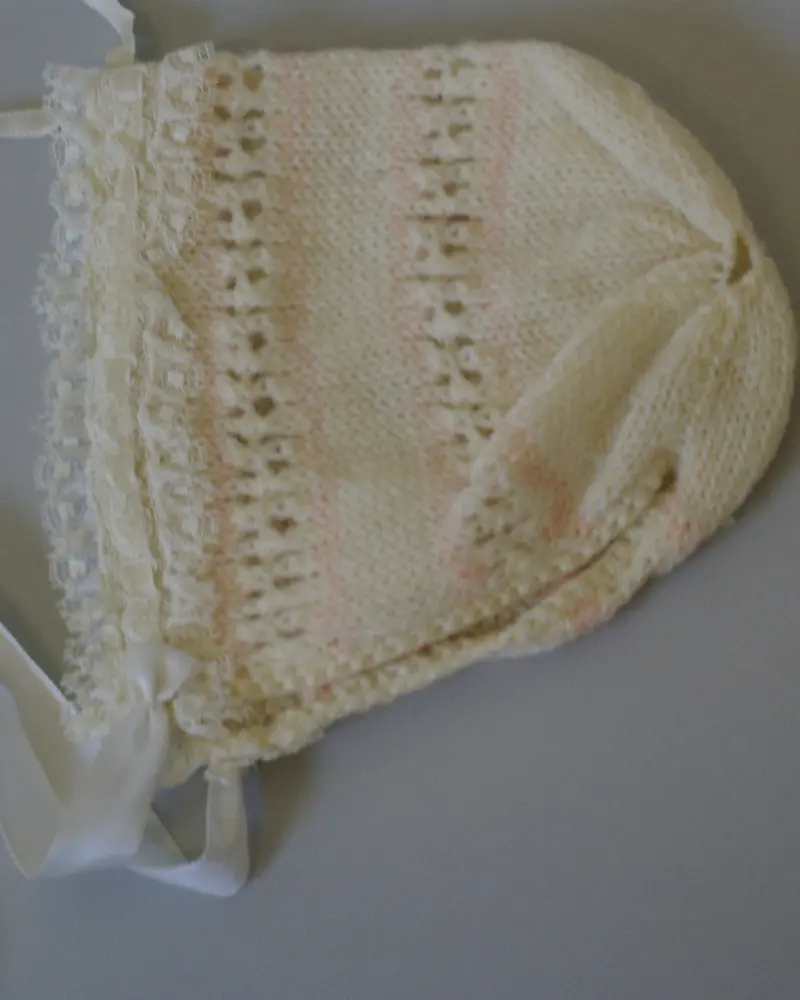 Wool Baby Or Doll Bonnet 1
