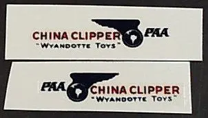 Wyandotte China Clipper Airplane Decal Set 1