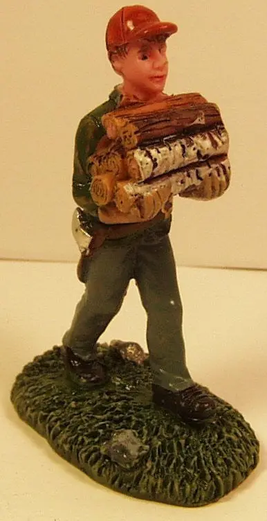 Young Boy Carrying Firewood 2-3/4 In. 1
