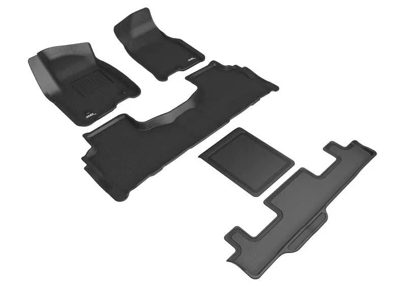 3D Maxpider Kagu Custom-Fit Floor Liners For 2021–2024 Chevrolet Tahoe (7-Seat Configuration) 1