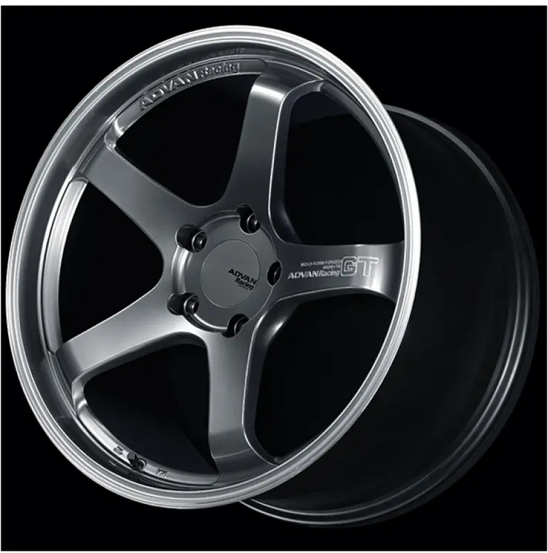 Advan Gt Beyond Racing Wheel – 18X10 Inches, +35 Offset, 5X114.3 Bolt Pattern, Titanium Black Finish 1