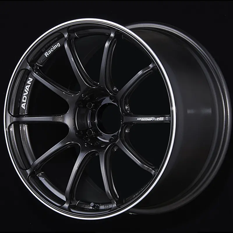 Advan Rsiii Forged Alloy Wheel – 19X8.5", +22Mm Offset, 5X112, 66.5Mm Bore, Black Gunmetallic With Machined Ring 1