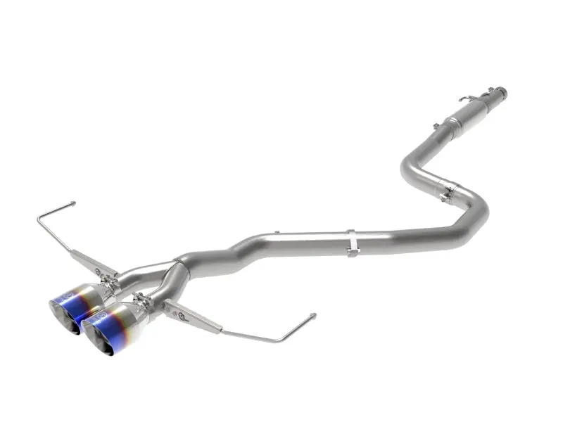 Afe Power Takeda Cat-Back Exhaust For 2019–2020 Hyundai Veloster – 304 Stainless Steel With Blue Flame Finish & Dual Tips 1