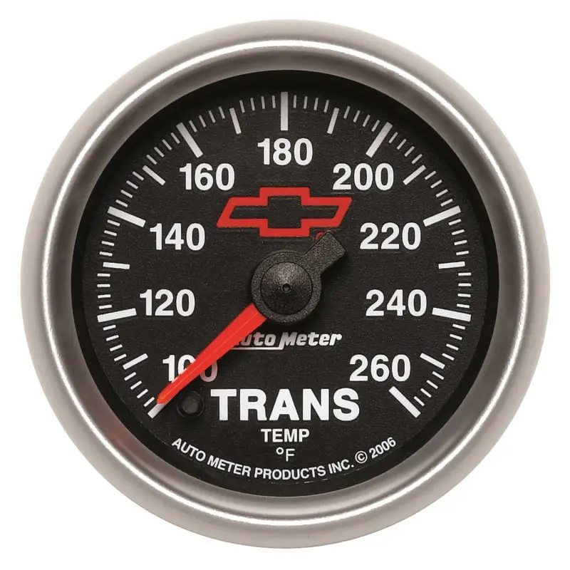 Autometer Full-Sweep Electric Transmission Temperature Gauge – 52Mm, 100–260°F Range 1