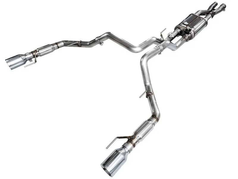 Awe Switchpath Exhaust System For Ford Raptor Gen 3 – Chrome Silver Tip Finish 1