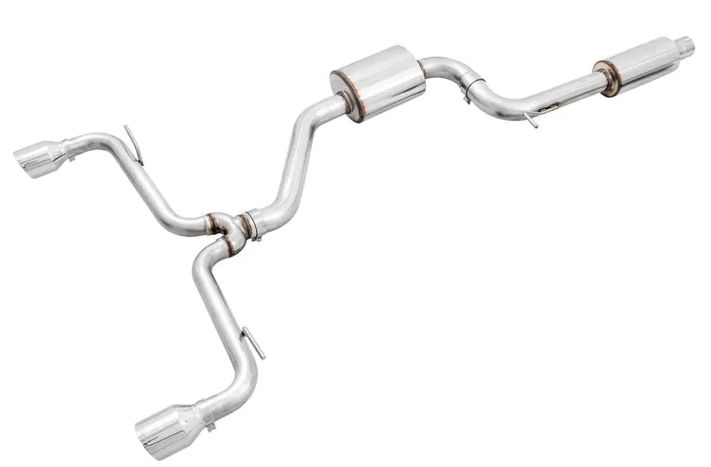 Awe Tuning Touring Edition Exhaust For Volkswagen Gti Mk7.5 (2018–2021) – 2.0T, Chrome-Silver Tips, 102Mm Diameter 1