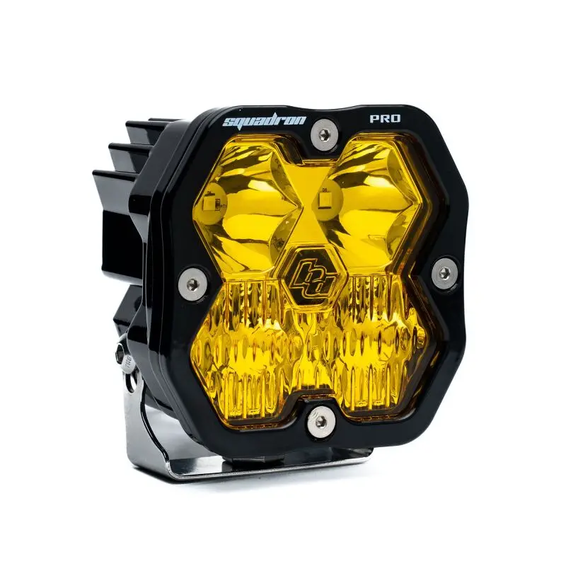 Baja Designs Squadron 2.0 Pro Led Driving/Combo Light – Single Amber Unit 1