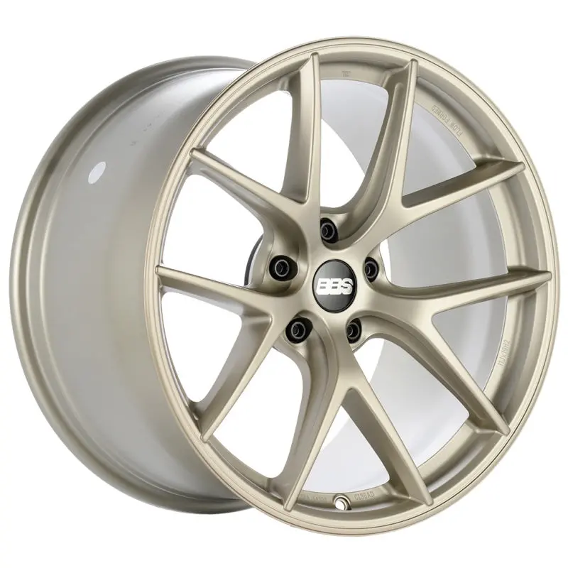 Bbs Ci-R Forged Alloy Wheel – 20X8.5", Et39, Satin White-Gold Two-Tone Finish 1