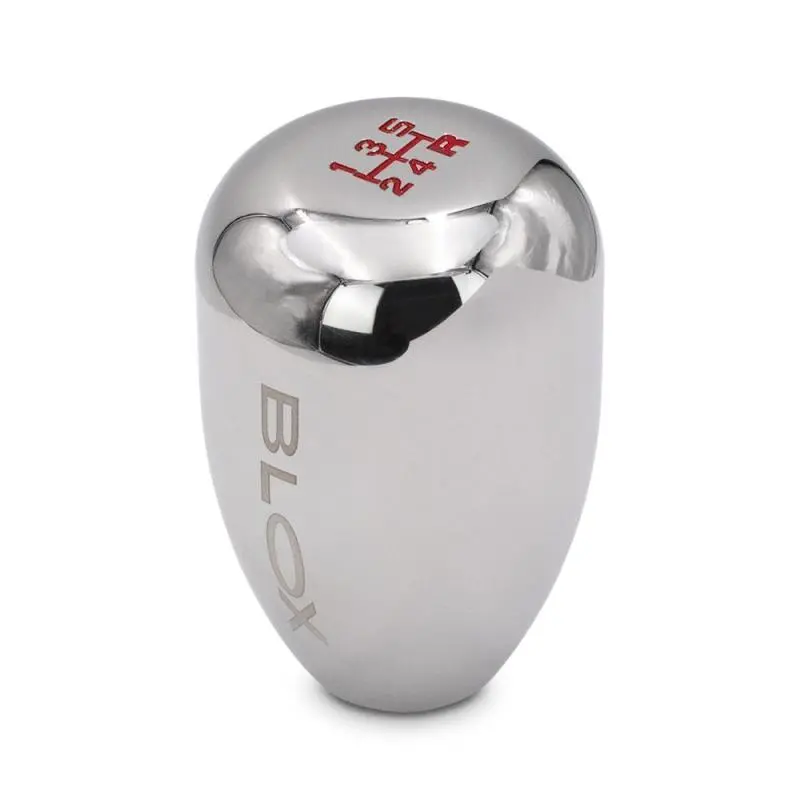 Blox Racing Limited Edition 6-Speed Billet Shift Knob – Chrome Finish, M10X1.25 Thread 1