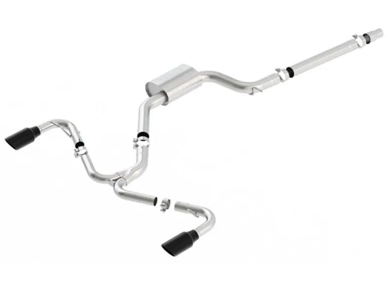 Borla S-Type Cat-Back Exhaust System For 2018 Volkswagen Gti (Mk7.5, 2.0T), Automatic Or Manual Transmission – Stainless Steel With Black Chrome Tips 1