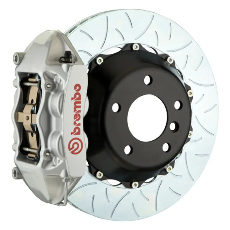 Brembo Gt Rear Big Brake Kit For 2006–2013 Mercedes-Benz S63 Amg (W216) – 4-Piston Calipers, 380X28Mm Slotted 2-Piece Rotors, Silver Finish 1