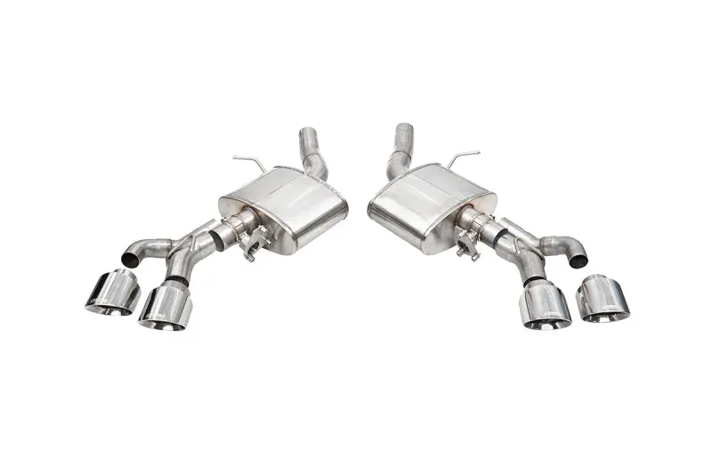 Corsa Active Valve Axle-Back Exhaust For 2022–2025 Cadillac Ct4-V Blackwing — 3" Dual Tip, Polished Finish 1