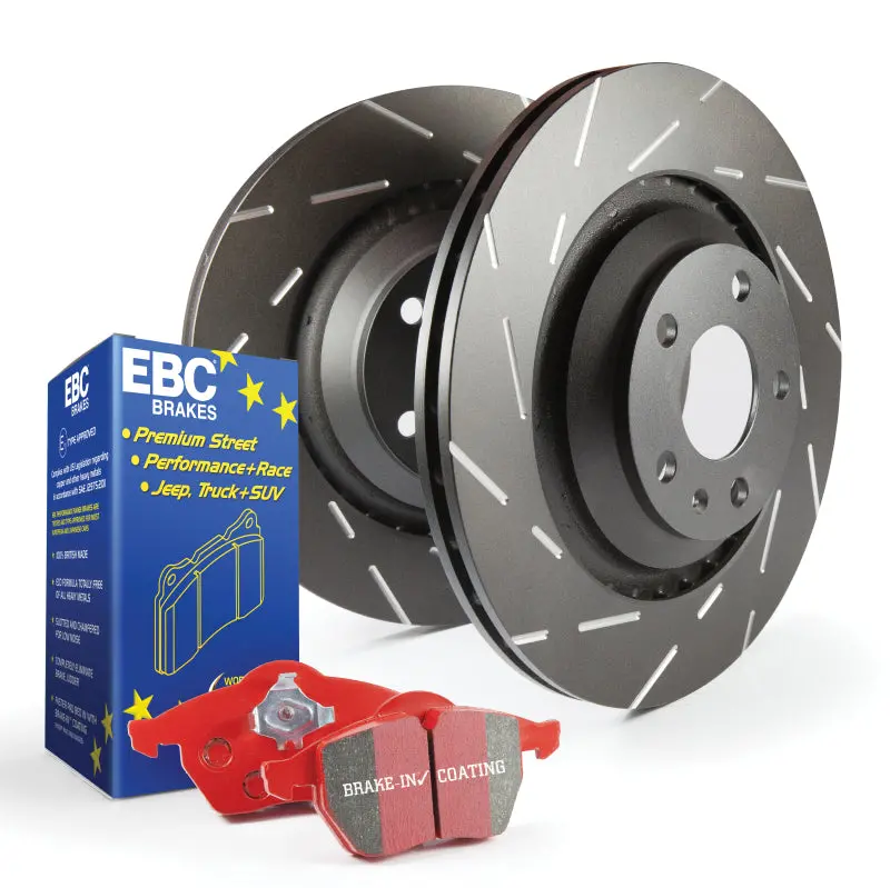 Ebc Redstuff S4 Performance Brake Kit – Pads + Usr Drilled & Slotted Rotors 1