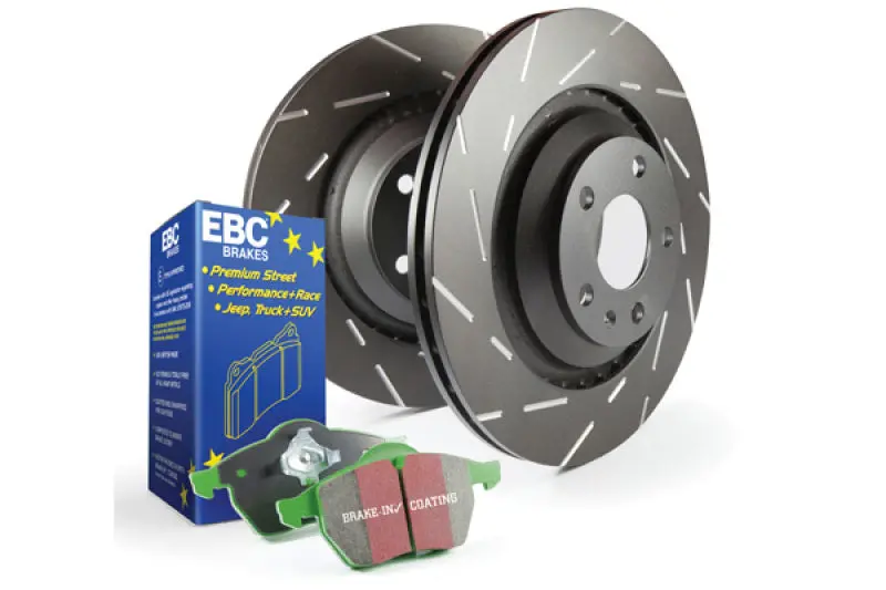 Ebc S2 Brake Kit – Greenstuff Performance Pads Paired With Usr Slotted Rotors 1