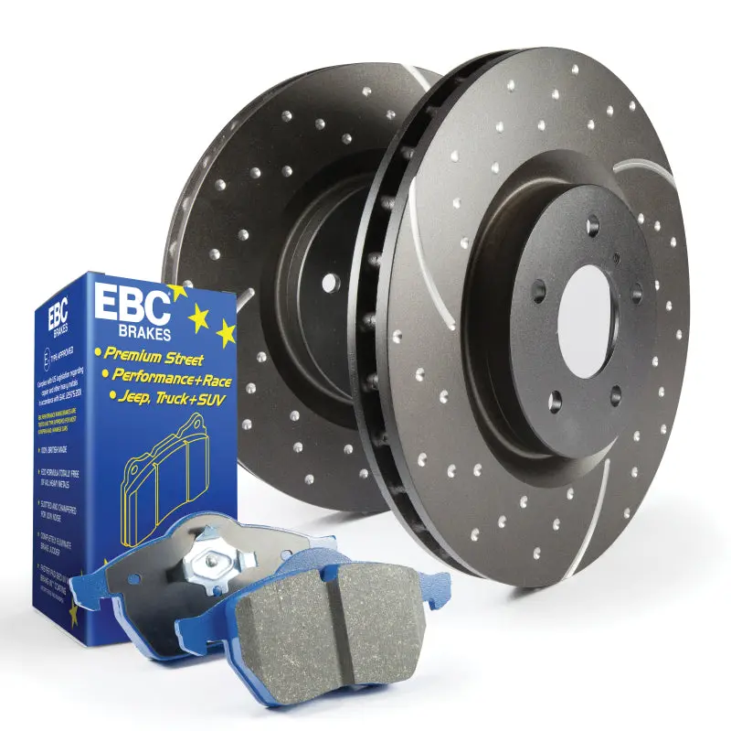 Ebc S6 Brake Kit – Bluestuff Pads + Gd Drilled & Grooved Rotors 1